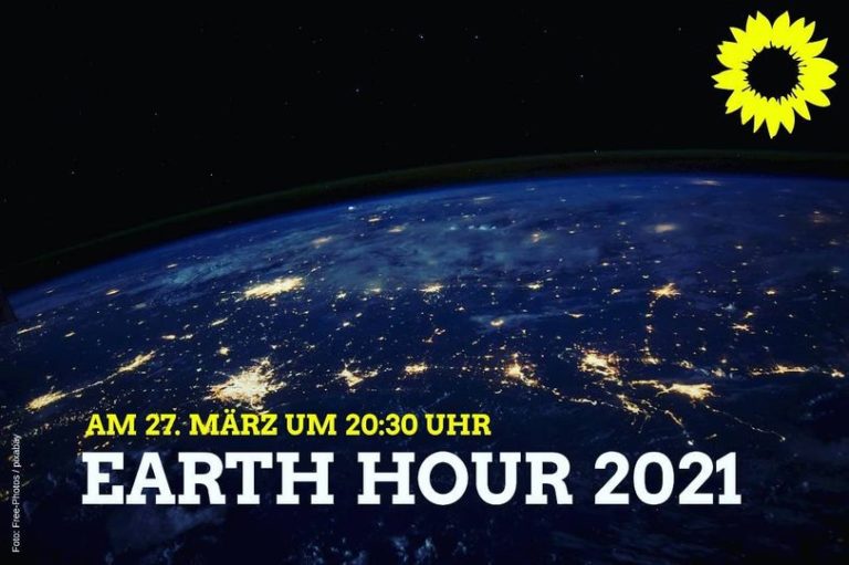 Earth Hour 2021 – 27.März um 20:30 Uhr