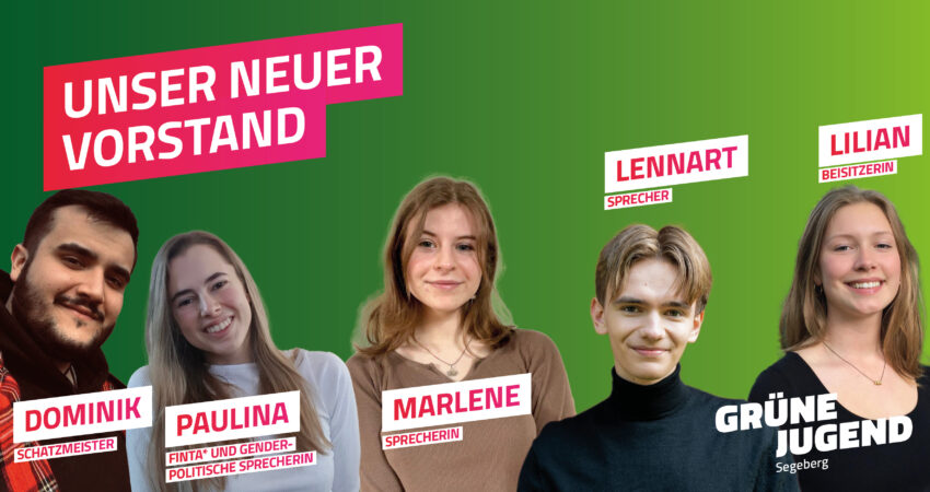 Grüne Jugend Segeberg Wählt Neuen Vorstand Kreisverband Segeberg 