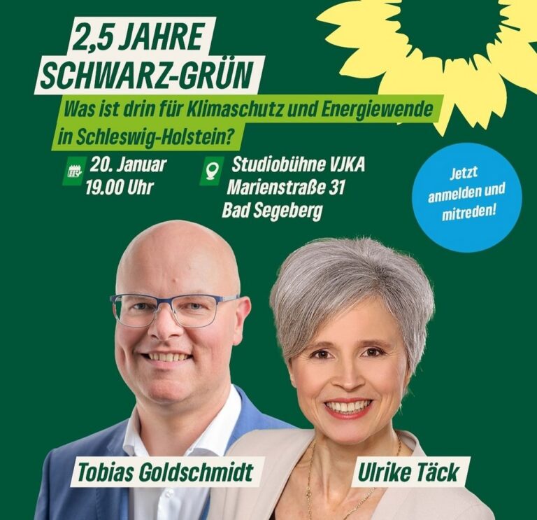 Halbzeitbilanz Schwarz-Grün in Schleswig-Holstein – jetzt mitdiskutieren!