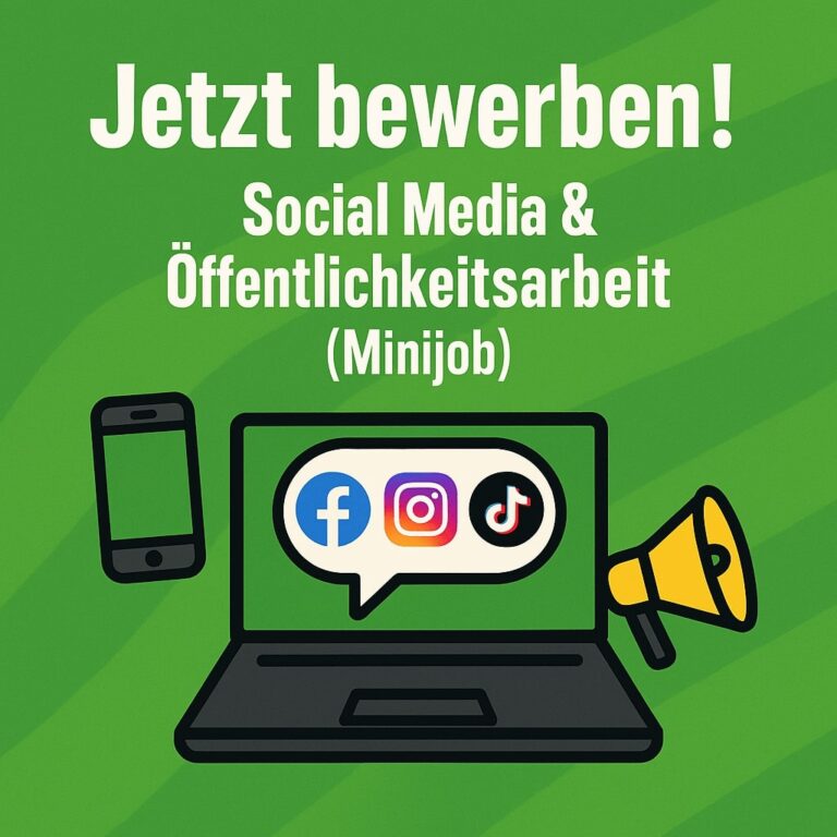 Der Kreisverband Segeberg von BÜNDNIS 90/DIE GRÜNEN sucht Unterstützung!