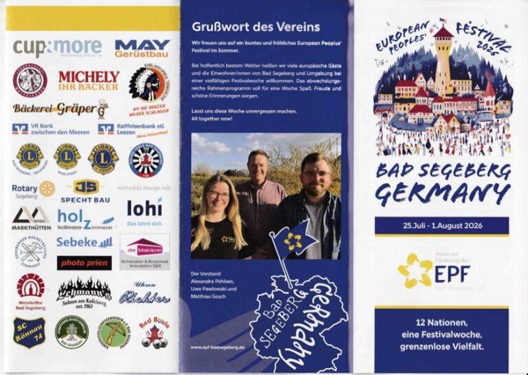 European Peoples‘ Festival bringt Europa nach Bad Segeberg