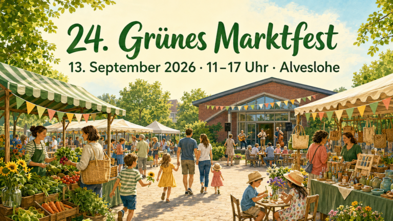 Grünes Marktfest 2026: Alveslohe feiert am 13. September